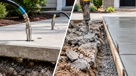 Concrete Slab Lifting vs. Replacement: Which Is Right for Your Concrete?